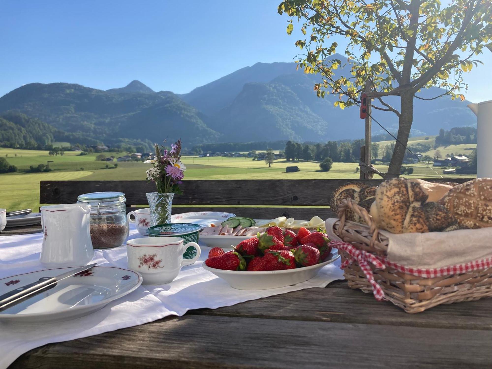 Vila Weinbachbauer - Urlaub Am Bauernhof Saint Wolfgang Exteriér fotografie